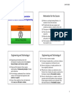 Motivation For The Course: ME 102 Data Analysis and Interpretation Lecture-1, Role of Statistics in Engineering