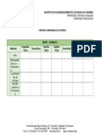  Controle Semanal de Estudos