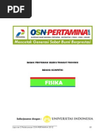 Soal Seleksi Fisika OSN Pertamina 2012