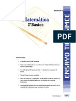 Ensayo3 Simce Matematica 2basico 2013