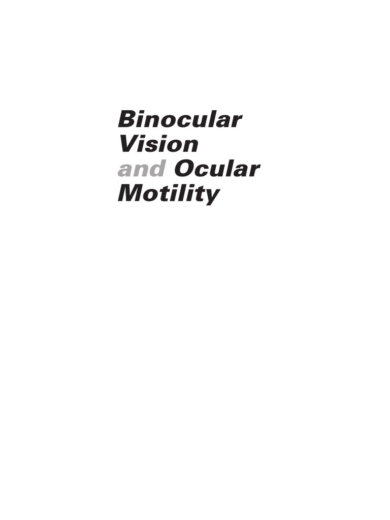 3285 5.85MB Binocular Vision and Ocular Motility Download Free PDF