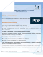 Relación Entre Los Ángulos Externos de Un Triángulo: Antes de La Actividad Interactiva