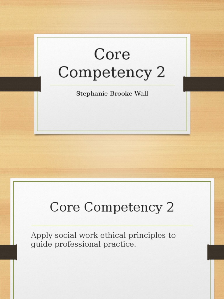 competency two Social Work Competence (Human Resources)