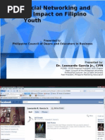 Download Social Networking and Its Impact on Filipino Youth - Dr Lenardo R Garcia Jr CPM by feasprer SN28373423 doc pdf