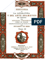HISTORIA DE LA LITERATURA Y DEL ARTE DRAMÁTICO EN ESPAÑA