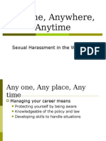 Sexual Harassment in The Workplace
