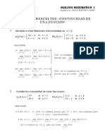  Ejercicios Resueltos - Continuidad de Una Funcion