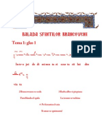 Partitura Balada Sfintilor Martiri Brancoveni PDF