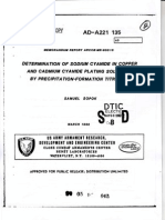 Determination of Sodium Cyanide in Copper and Cadmium Cyanide