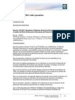 Decreto 1374 - 2011 _Pasantias_