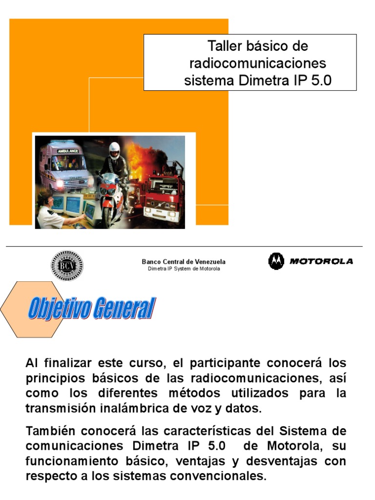 Taller Básico de Dimetra IP 5.0 | PDF | Frecuencia | Radiodifusión