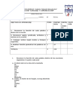 Prueba de Gramática Octavo