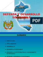 La Defensa Nacional y El Desarrollo Sostenible en El Perú