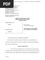 067-2 Verizons Objections To Subpoena Filed Earlier