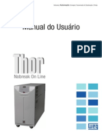 WEG Nobreak Thor Manual Do Usuario 00 Manual Portugues Br