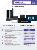 5.1 Channel Home Theatre Package: Speakers Receiver