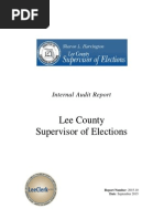 Supervisor of Elections Final Report 10-5-15