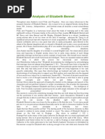 Download A Character Analysis of Elizabeth Bennet by Ijan Izan SN283782543 doc pdf