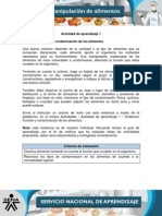 Evidencia AA1-Funcion de Los Alimentos