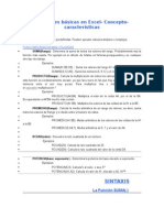 Funciones Básicas en Excel