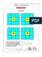 WWW - Mathsphere.co - Uk Downloads Maths Puzzles Maths Puzzle 01 12 To 15