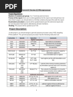 Project Description:: Comm14 Version (I) Microprocessor