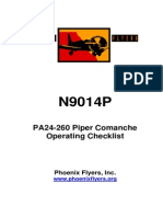 Ac Comanche n9014p Checklist PA24-260 PDF