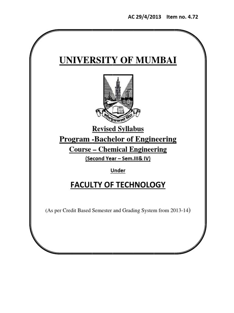 Mumbai Uni III & IV Sem Syllabus | PDF | Coordination Complex | Fluid ...