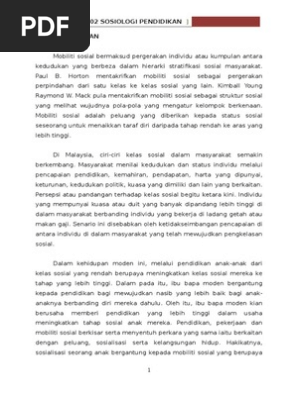 Mobiliti Sosial Pdf