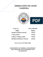 Isomerization of Light Naphtha Full and Final