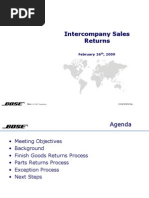 SAP IC return