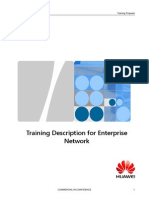 Huawei - Training Description For Enterprise Network