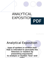 Analytical Exposition PAI