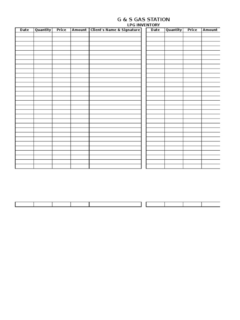 Gas Station LPG Inventory Report | PDF