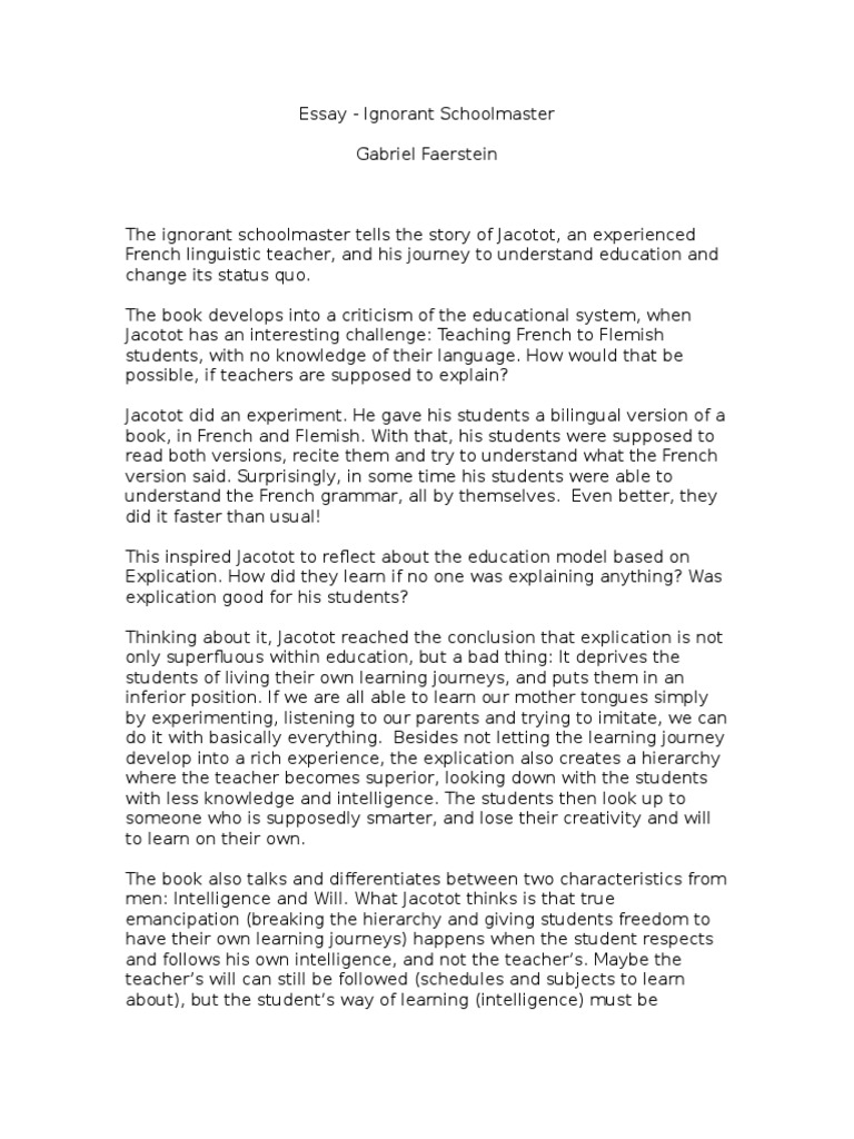 ≡Essays on Ignorance. Free Examples of Research Paper Topics, Titles GradesFixer