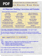 Air-Dispersion Conversions and Formula