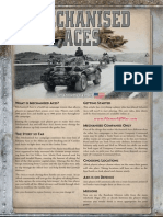 Mechanised Aces Rules