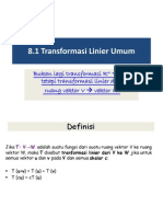 8 1 Dan 8 2 Transformasi Linier Umum PDF