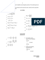 Rumus Add Math