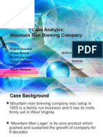 Case Analysis: Mountain Man Brewing Company: Marketing Management I