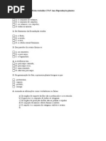 Ficha Trabalho CN 6 Ano Reprodução Plantas