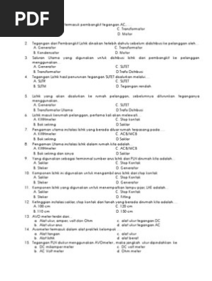 Soal Prakarya Kelas 9 Semester 1 Beserta Jawaban