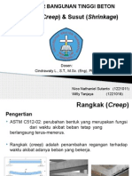 Struktur Beton Tinggi: Rangkak dan Susut