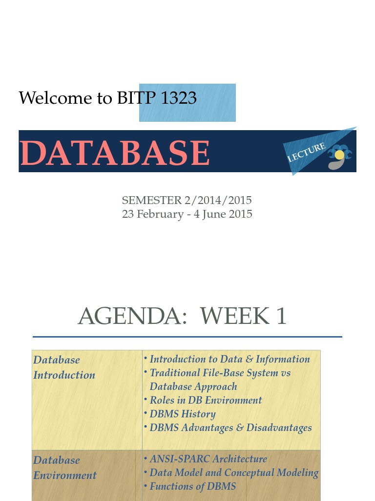 Introduction To Database System Pdf
