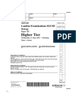 Edexcel 2005 June Biology