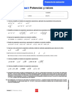 Examen Mates Proporcionalidad 3º Eso