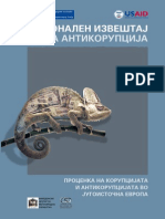 Регионален извештај за проценка на корупцијата во Југоисточна Европа