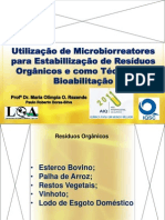 Utilização de Microbiorreatores para Estabilização de Resíduos Orgânicos e Técnica de Bioabilitação