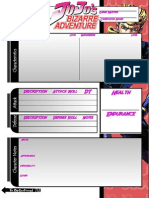 Game Master Character Sheet