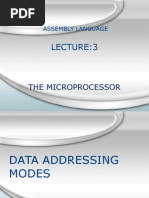 The Microprocessor: Assembly Language